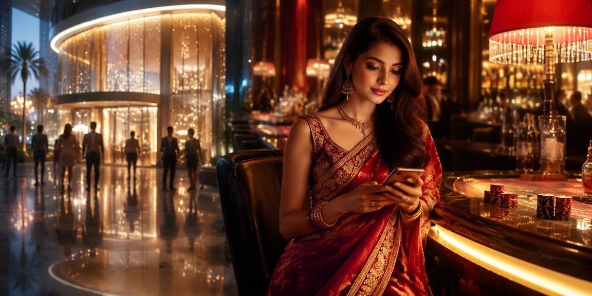User accessing mobile casino platform in India